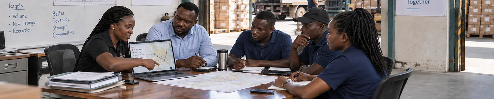 Planning with the customer and local field team